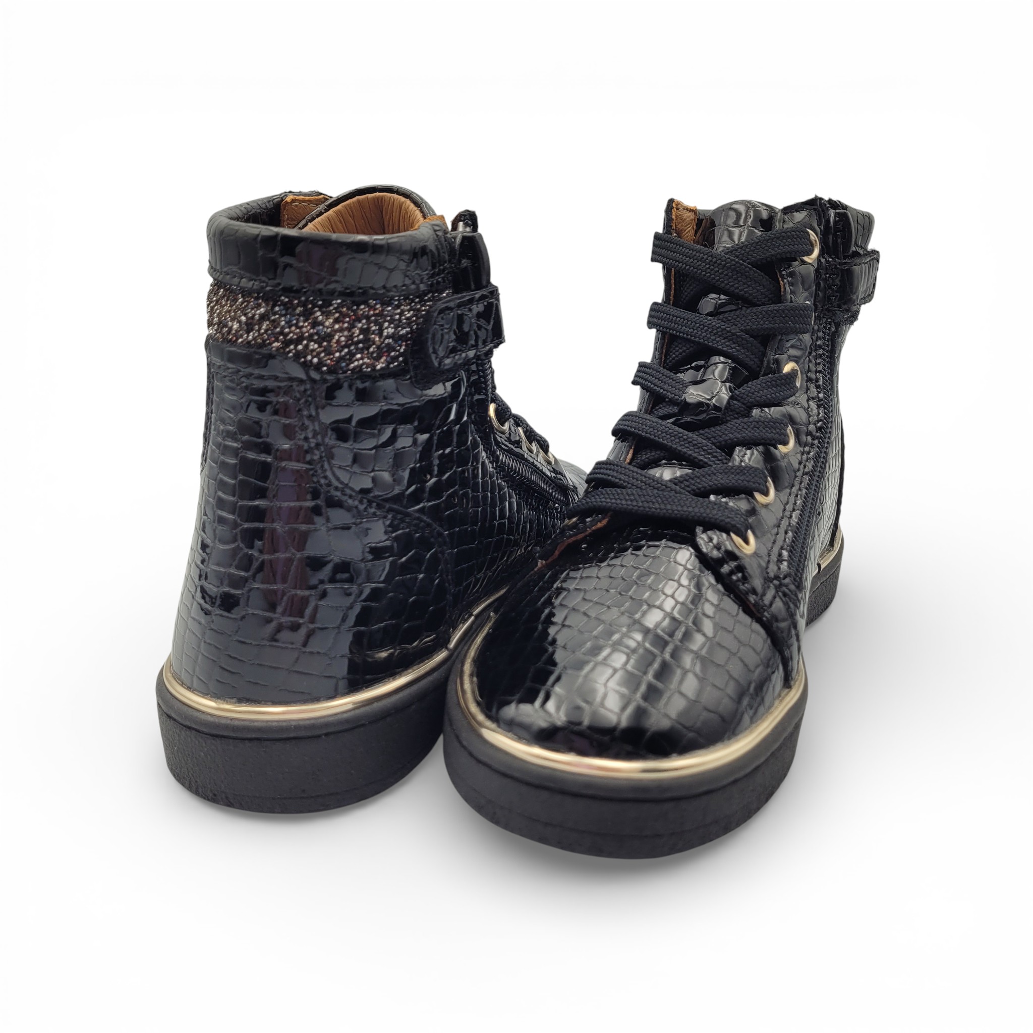 Bellamy LESSY Croco Noir Vernis – Image 2